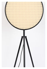 Zuiver Sien Floor Lamp - Black/Rattan