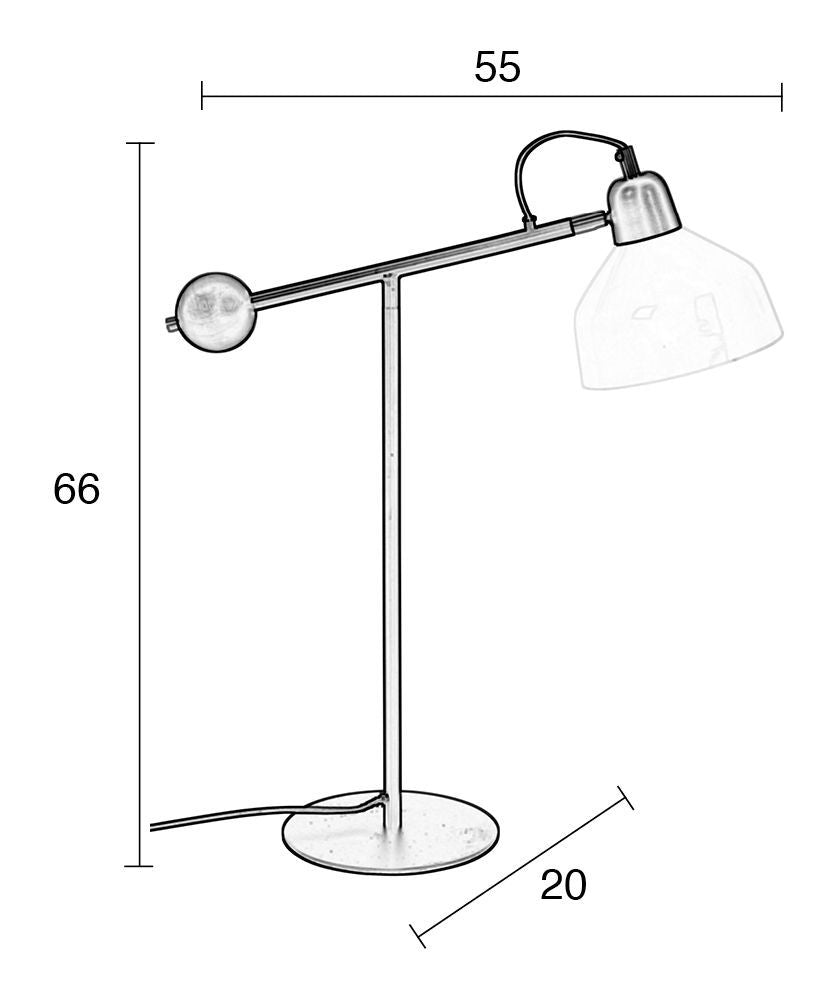 Zuiver Scale Desk Lamp - White/Black