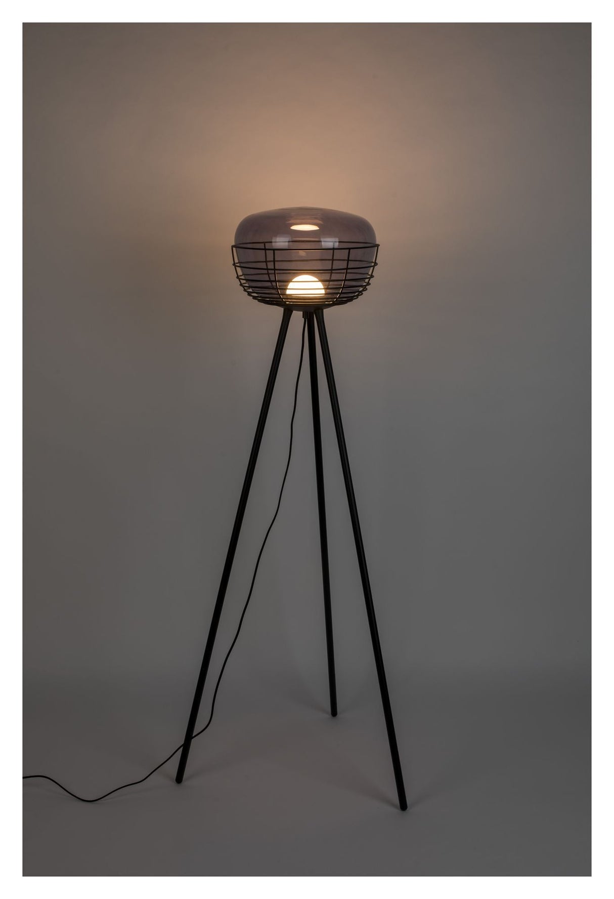 Zuiver Smokey Floor Lamp - Smoked Glass