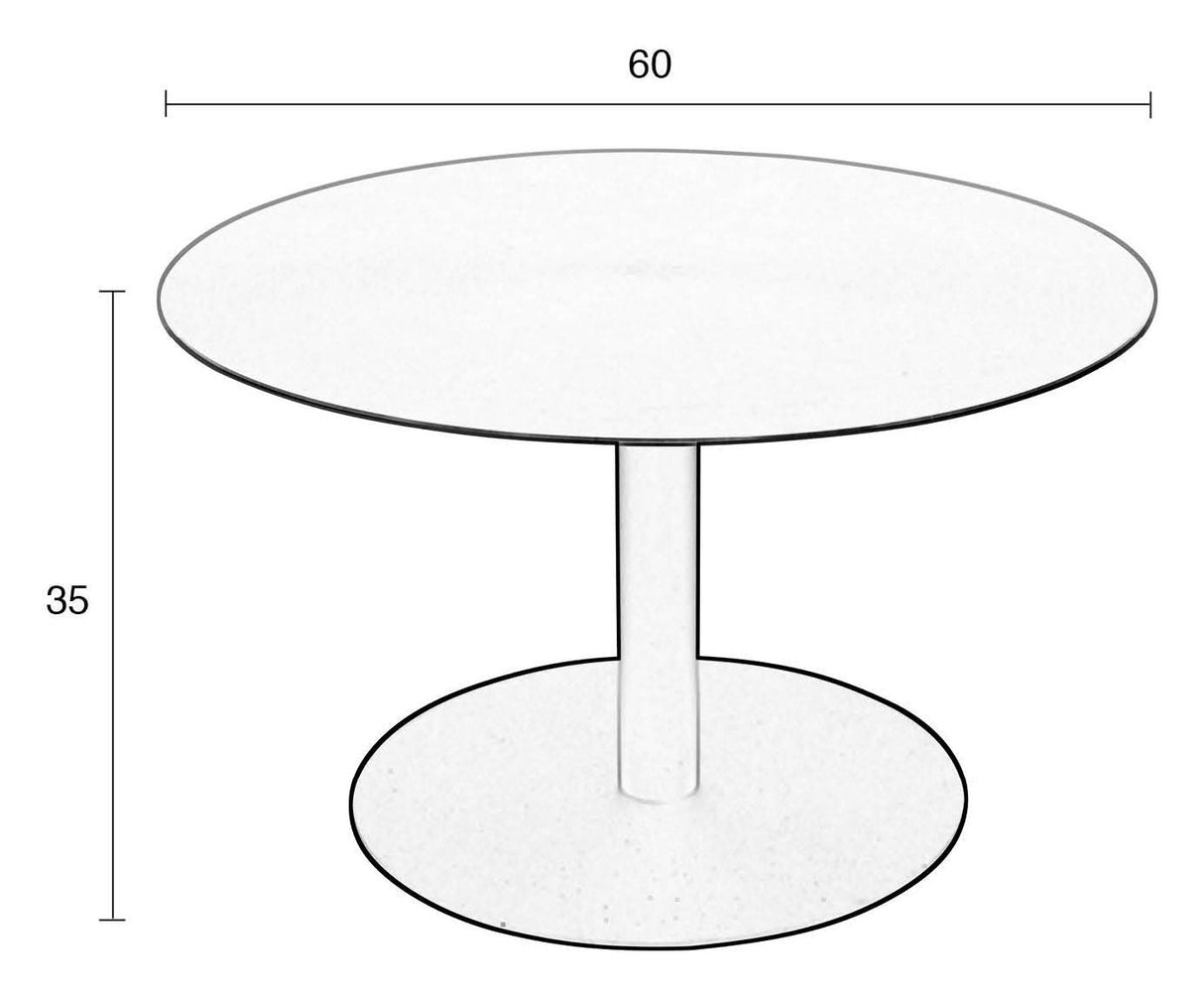 Zuiver Snow Coffee table - Brushed Satin, Ø60