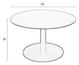 Zuiver Snow Coffee table - Brushed Satin, Ø60