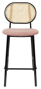 Zuiver Spike bar stool - Pink/Nature, SH: 65cm