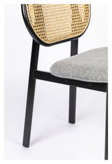 Zuiver Spike Dining Chair - Rattan/Gray