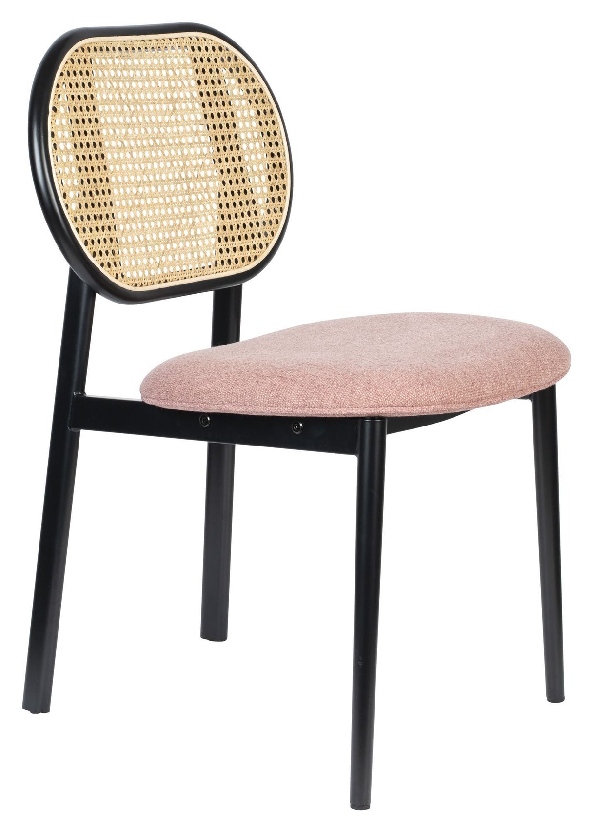 Zuiver Spike Dining Chair - Rattan/Pink