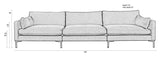 Zuiver Summer 4.5-pers. Sofa - Latte