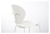 The Ocean Dining chair, Coconut Milk recycled plastic