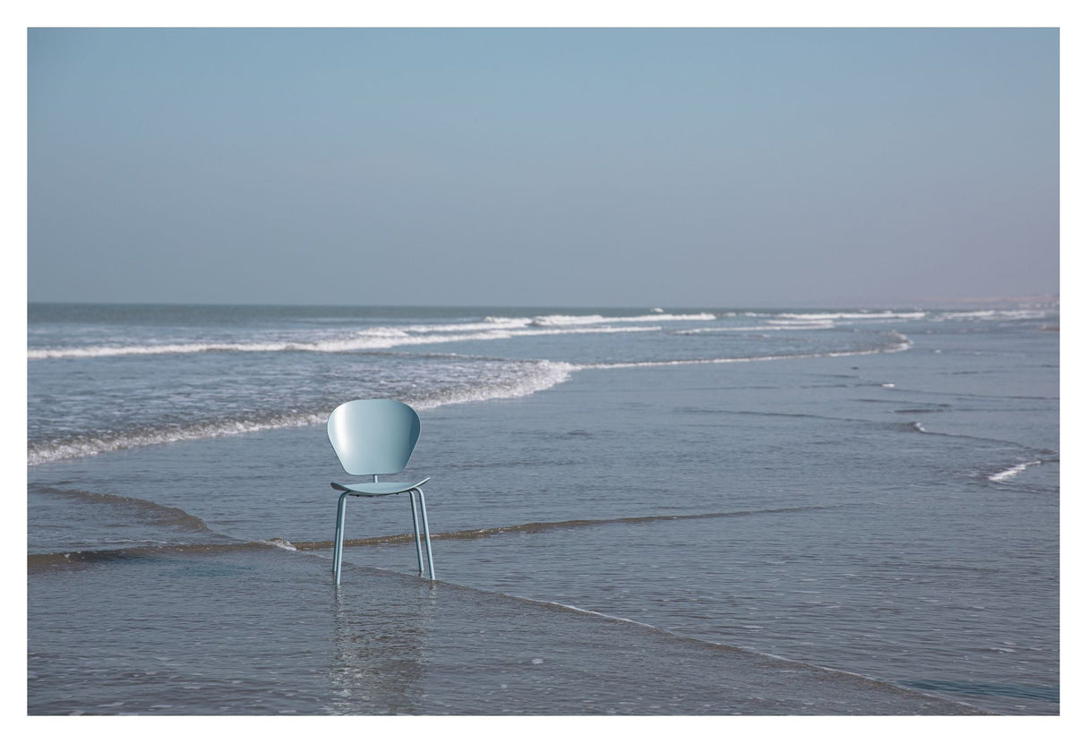 The Ocean Dining chair, Ocean Blue recycled plastic