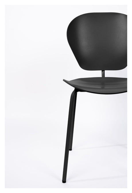 The Ocean Dining chair, Pirate Black recycled plastic