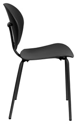 The Ocean Dining chair, Pirate Black recycled plastic