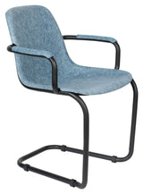 Zuiver Thirsty Dining chair with armrests - Blue