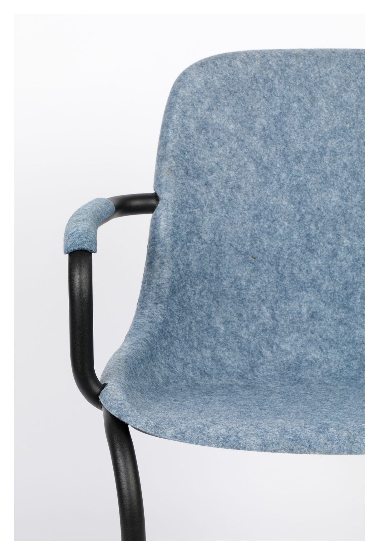 Zuiver Thirsty Dining chair with armrests - Blue