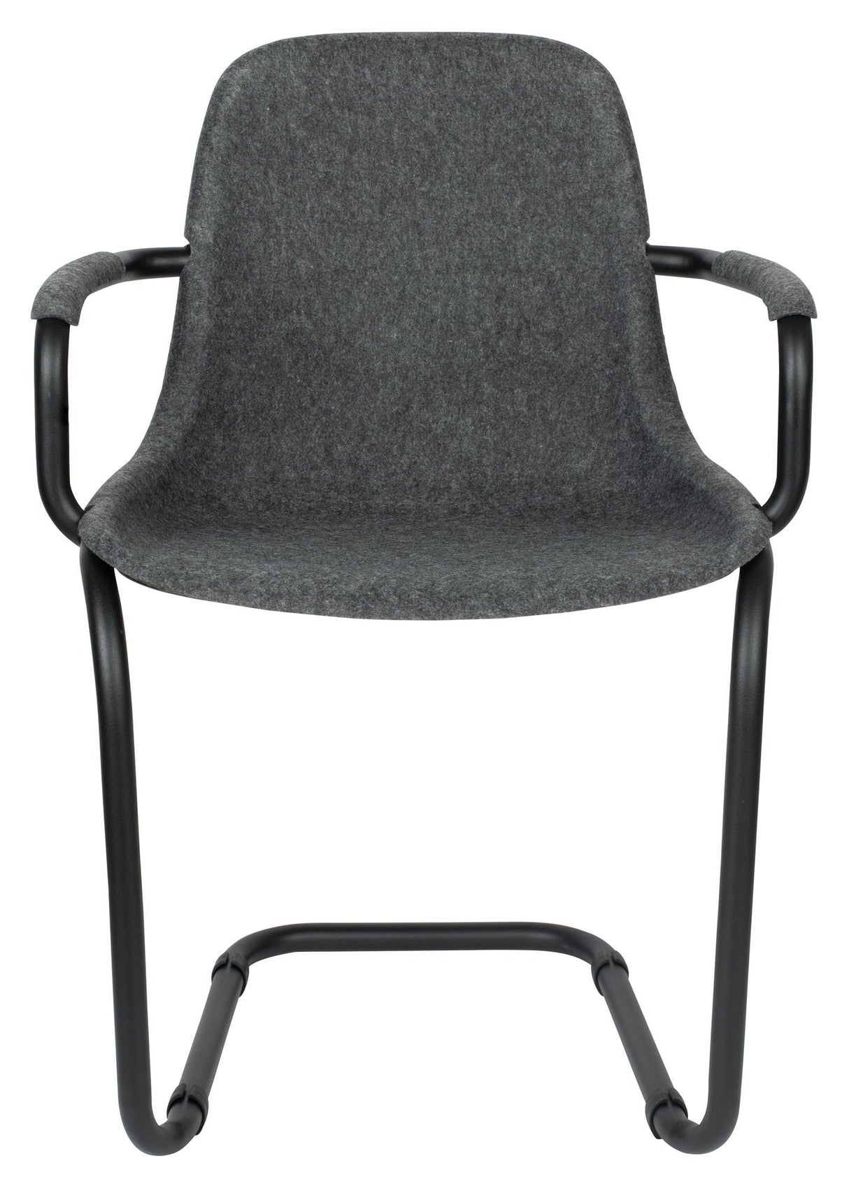 Zuiver Thirsty Dining chair with armrests - Graphite