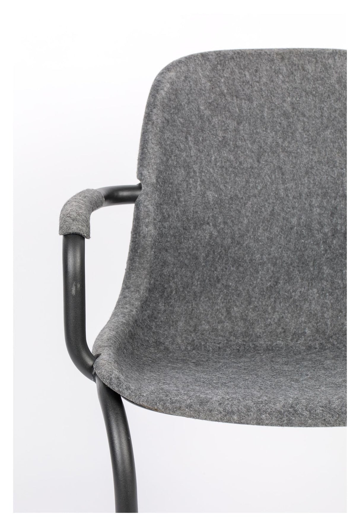 Zuiver Thirsty Dining chair with armrests - Graphite