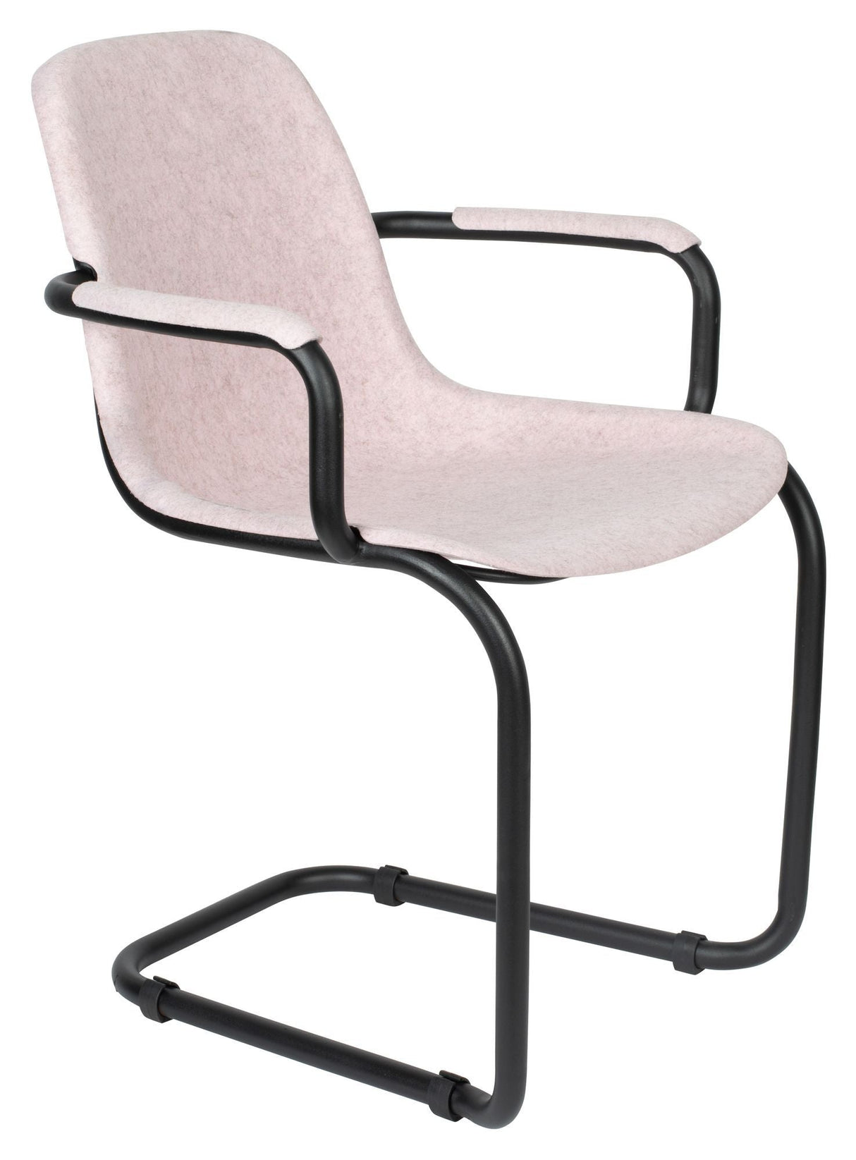 Zuiver Thirsty Dining chair with armrests - Soft Pink