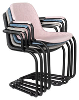 Zuiver Thirsty Dining chair with armrests - Soft Pink