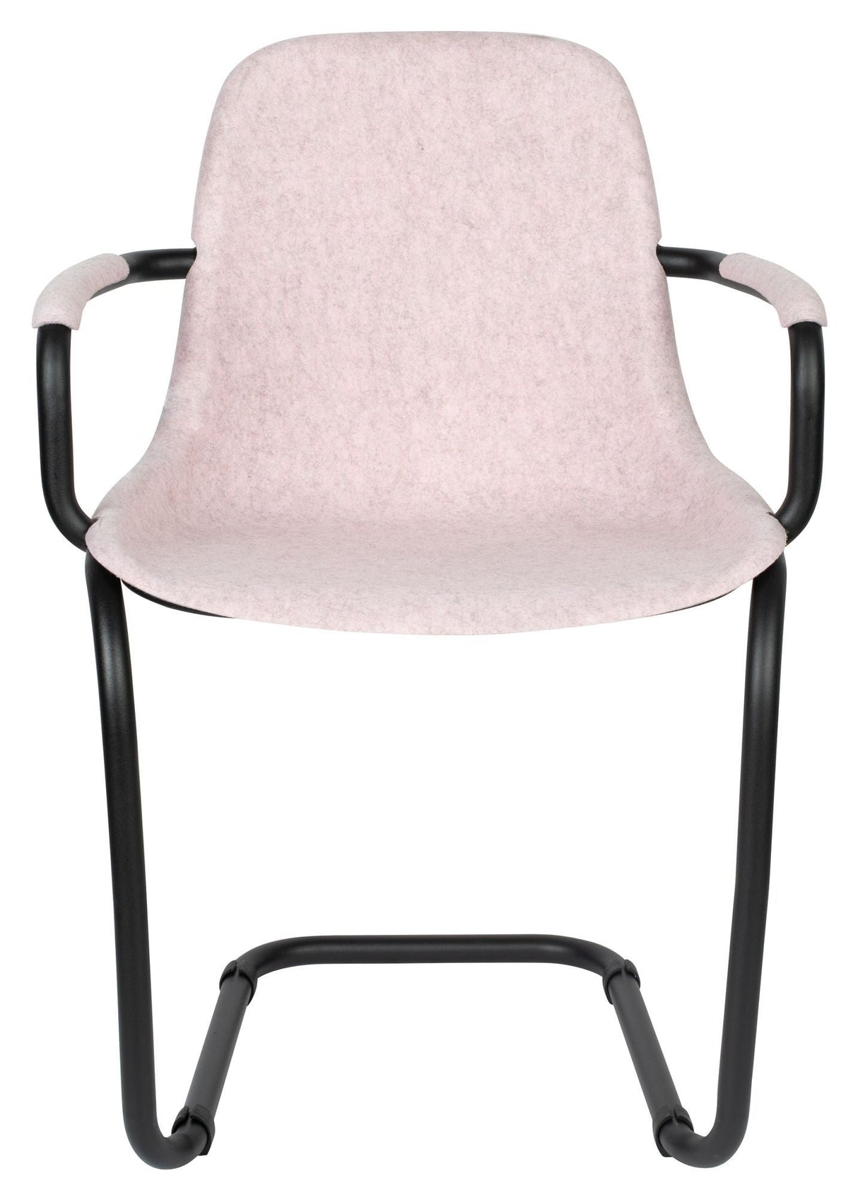 Zuiver Thirsty Dining chair with armrests - Soft Pink