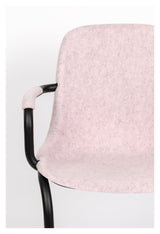 Zuiver Thirsty Dining chair with armrests - Soft Pink