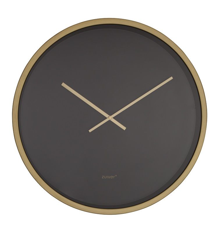 Zuiver Time Bandit Wall Clock - Black/Brass - Ø60