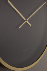 Zuiver Time Bandit Wall Clock - Black/Brass - Ø60