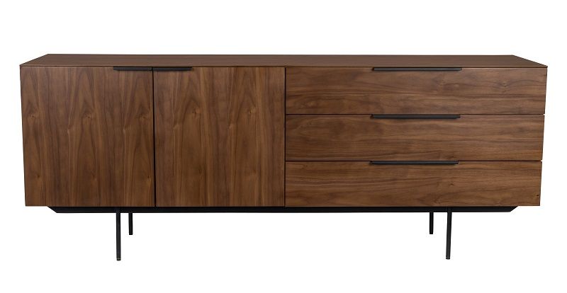 Zuiver Travis Sideboard in walnut colored veneer