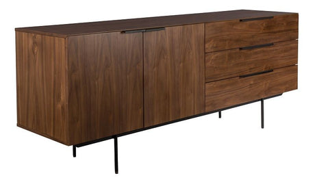 Zuiver Travis Sideboard in walnut colored veneer