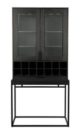 Zuiver Travis Vitrine cabinet with 2 doors - Black