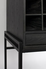 Zuiver Travis Vitrine cabinet with 2 doors - Black