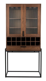 Zuiver Travis Vitrine cabinet with 2 doors - Walnut