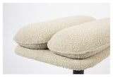 Tyler Footstool, White Teddy