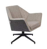 Zuiver Uncle Jesse Lounge Chair - Gray/Beige