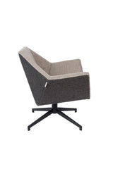 Zuiver Uncle Jesse Lounge Chair - Gray/Beige