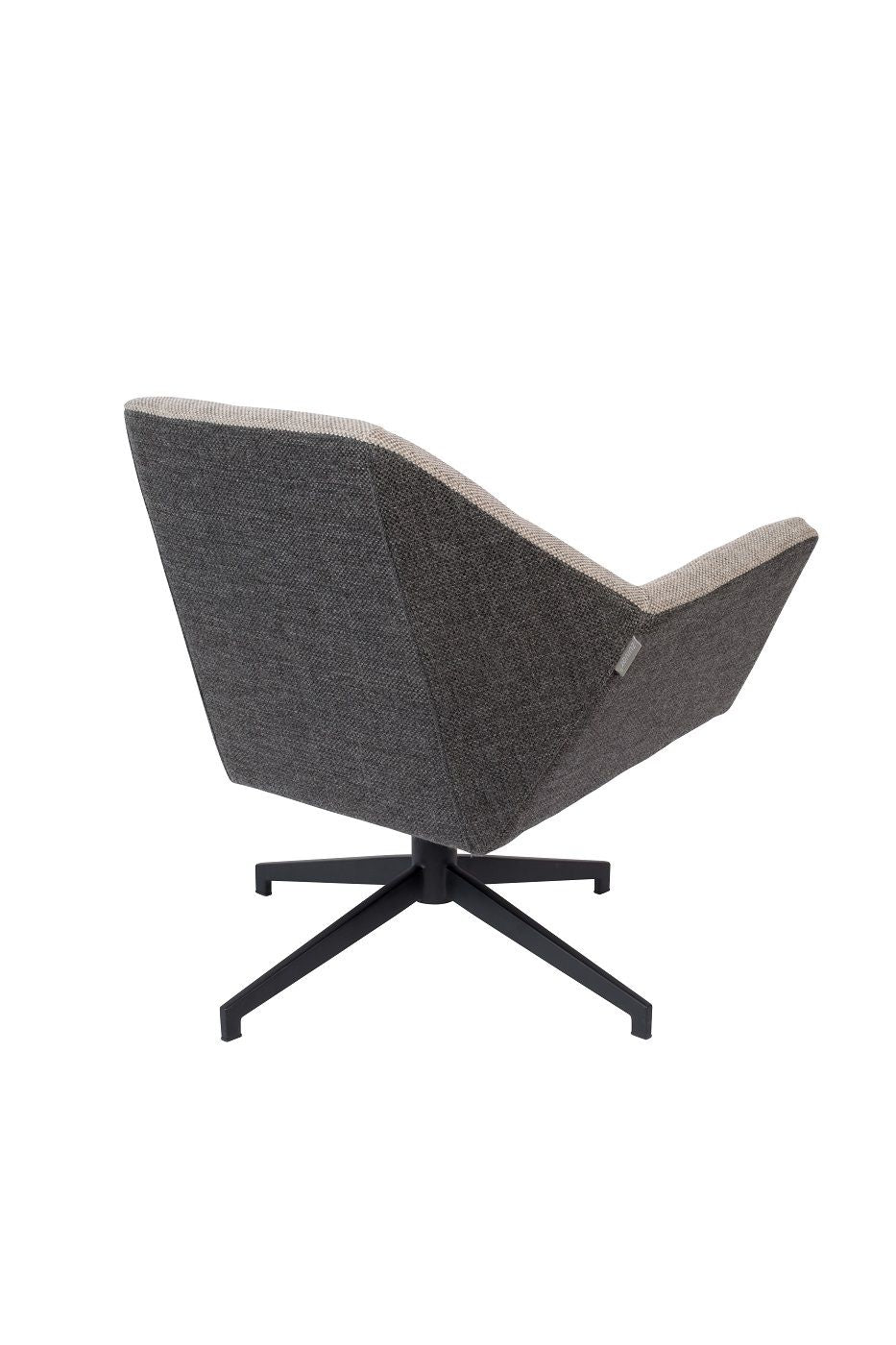 Zuiver Uncle Jesse Lounge Chair - Gray/Beige