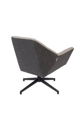 Zuiver Uncle Jesse Lounge Chair - Gray/Beige