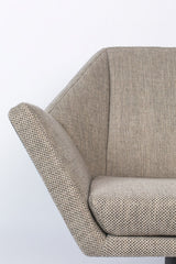 Zuiver Uncle Jesse Lounge Chair - Gray/Beige