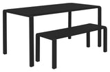 Zuiver Vondel Garden Bench - Black, 129,5x45