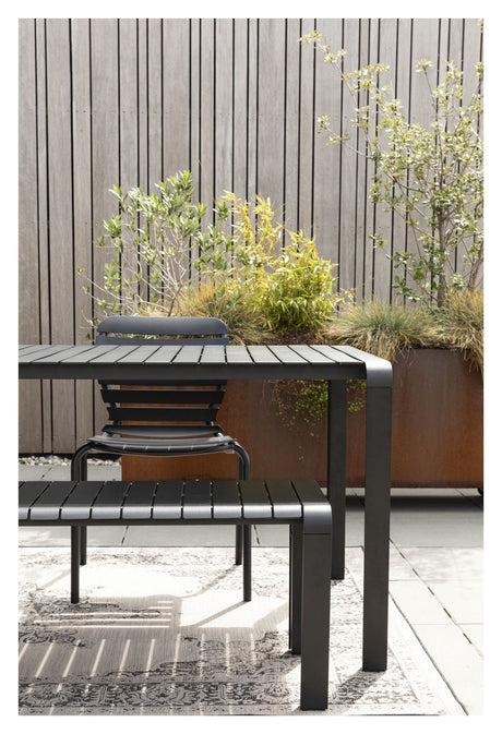 Zuiver Vondel Garden Bench - Black, 129,5x45