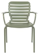 Zuiver Vondel Garden Chair with armrests - Green