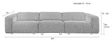 Zuiver Wings 4.5-pers. Sofa, Nature